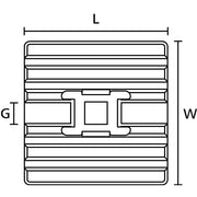 HellermannTyton - Befestigungssockel und -element für Kabelbinder Klebesockel FMB4APT-A-BK flexibel − 10 Stück