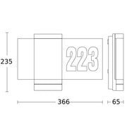Steinel - Decken-/Wandleuchte Sensor-LED-Außenleuchte L 270 digi SC