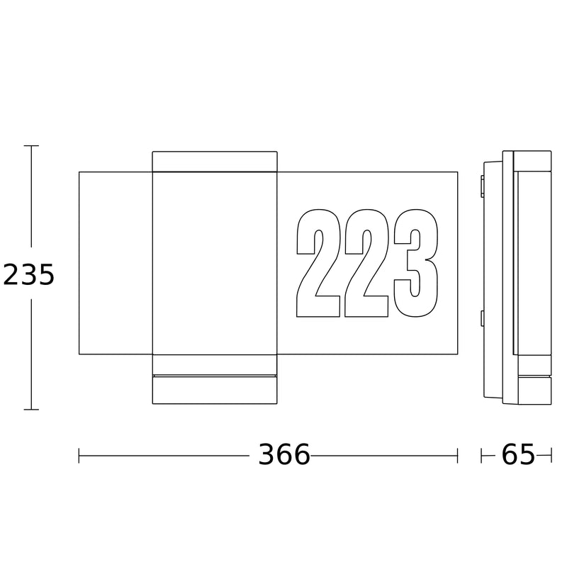 Steinel - Decken-/Wandleuchte Sensor-LED-Außenleuchte L 270 digi SC