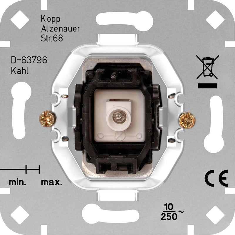 Kopp - Installationsschalter Kontrollschalter 504600007 250V Aus Wechsel − 10 Stück