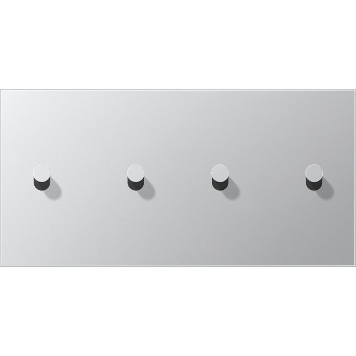 Jung - Abdeckung/Bedienelement für Installationsschalterprogramme Abdeckung mit Kipphebel AL 12-250 K 0 Kegel, 2fach, alu