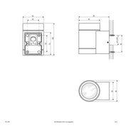EVN Lichttechnik - Decken-/Wandleuchte Wandanbauleuchte 1flg.anth 637116N IP54 GU10 220-240V