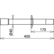 DEHN - Zubehör/Ersatzteile für Sicherheitsgeräte Saugrohr m. Handhabe SRH 400 NS D 40/L 380 mm