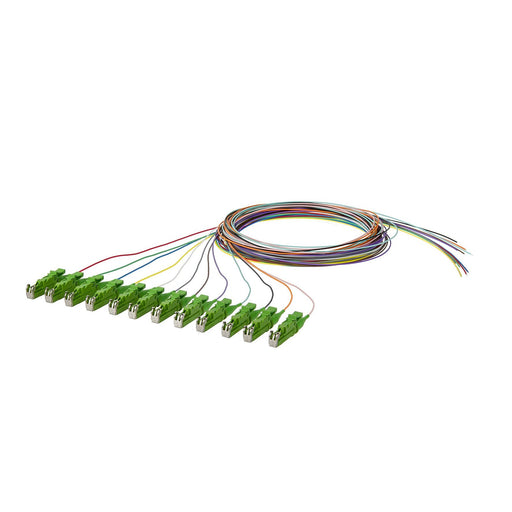 Metz Connect - LWL-Pigtail OpDAT Pigtail E2000-APC 150Q1MA0020E OS2, 12 Farben − 12 Stück