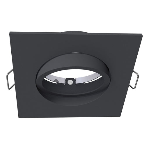 EVN Lichttechnik - Downlight/Strahler/Flutlicht Einbauring quad. o.Fassung 834009 schwenkbar, schwarz