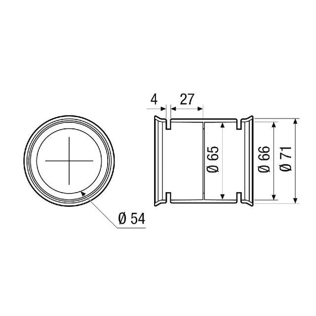 Maico - Zubehör/Ersatzteile für Ventilatoren Verbindungsmuffe MA-M63 DN63