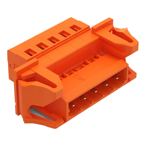 WAGO - Kabelsteckverbinder für Leiterplattensteckverbinder 1-Leiter-Stiftleiste 231-635/114-000 CAGECLAMP,2,5mm²,or − 50 Stück