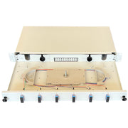 Paschke - Patchpanel LWL Spleissbox ausziehbar 19" 443804-06SA 6x SCd OS2 BLAU