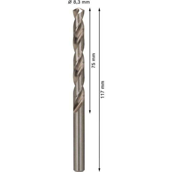 Bosch - Bohrer PRO Metal HSS-G 2608585510 Spiralbohrer 8,3 x