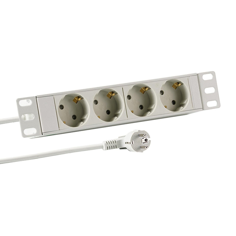 EFB-Elektronik - Mehrfachsteckdose Steckdosenleiste EK631DE.10 10Zoll 1HE 4xCEE 7/3