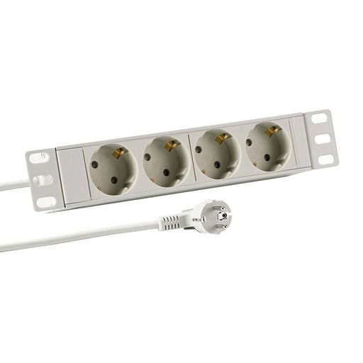 EFB-Elektronik - Mehrfachsteckdose Steckdosenleiste EK631DE.10 10Zoll 1HE 4xCEE 7/3