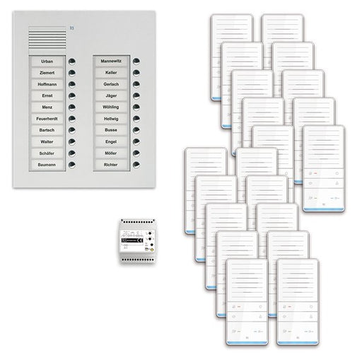 TCS Tür Control - Türsprech-Set audio:pack Unterputz f.2WE PAUF202/001 m. Außenstation PUK − 1 Stück