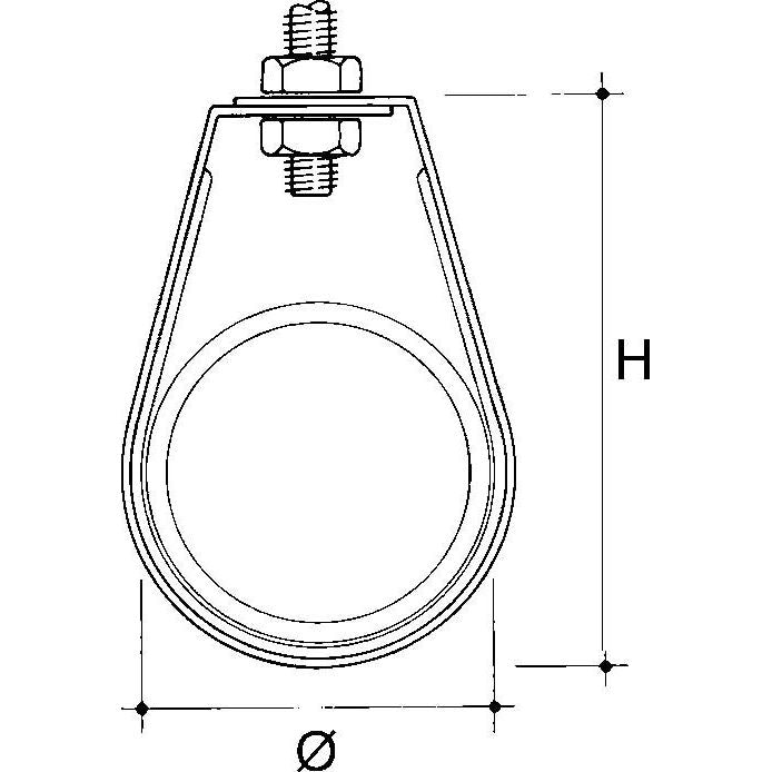 Niedax - Befestigungsschelle für Kabel/Rohre Rohrbefestigung PH-150