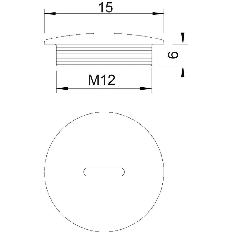 OBO Bettermann - Verschlussschraube Verschlußschraube 108 M12 PS Iso,lgr