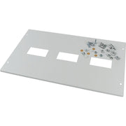 Eaton - Abdeckung/Blende/Beschriftungsleiste (Schaltschrank) Frontblende +Einbausatz XMN141204CV NZM1 vertikal grau