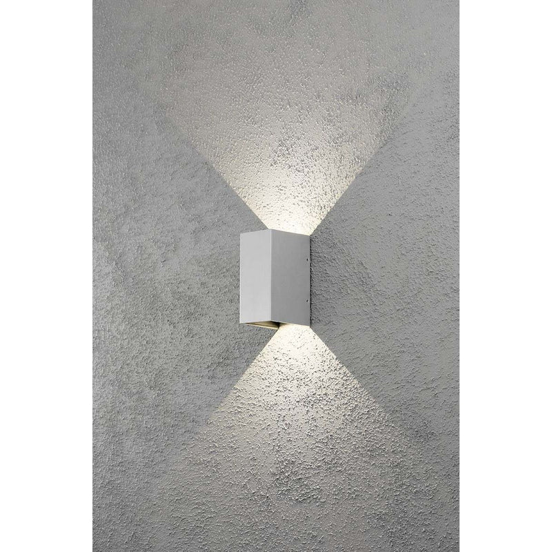 Gnosjö Konstsmide AL - Decken-/Wandleuchte LED-Wandleuchte gr/alu 7940-310 Lichtaustr.verstellb