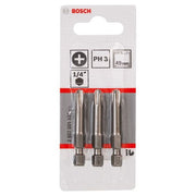 Bosch - Bit Schrauberbit Extra-Hart PH 2607001531 3, 49 mm, 3er-Pack