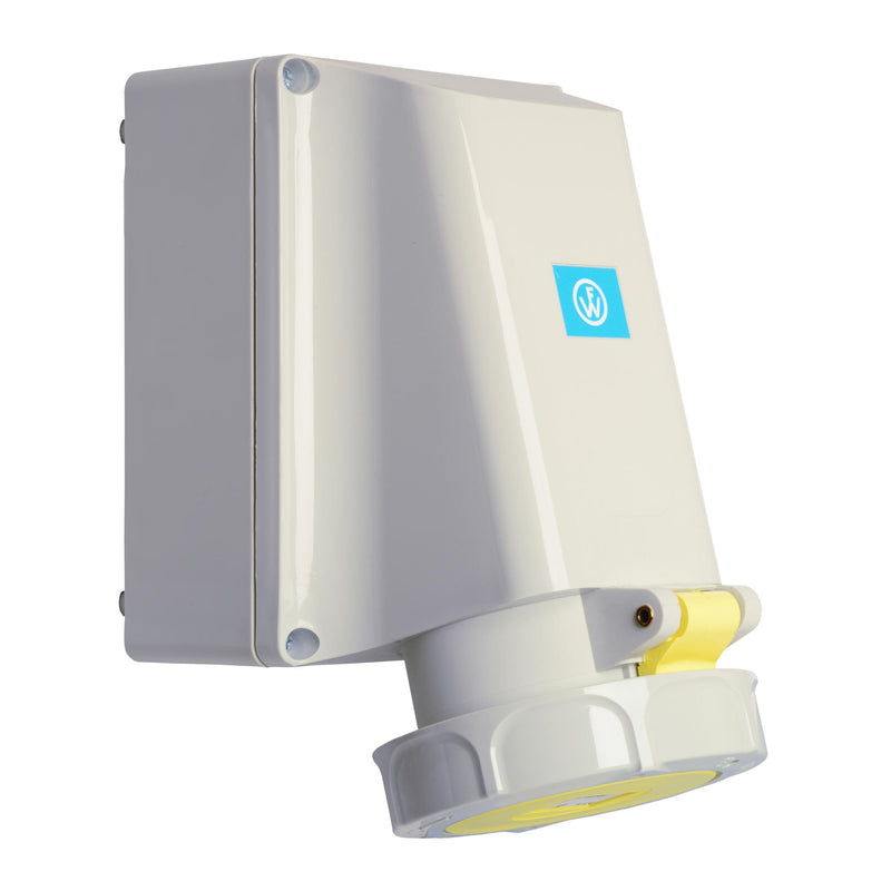 Walther Werke - CEE-Steckdose (IEC 60309) Wandsteckdose 63A 169404 4P 110V 4h IP67 − 1 Stück