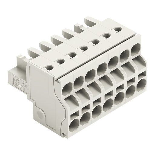 WAGO - Kabelsteckverbinder für Leiterplattensteckverbinder 2-Leiter-Federleiste 721-2107/026-000 CAGECLAMP,2,5mm²,lgr − 50 Stück