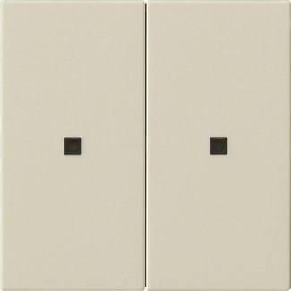 Gira - Abdeckung/Bedienelement für Installationsschalterprogramme Wippe 2f. 536901 S3000 unbedruckt cws