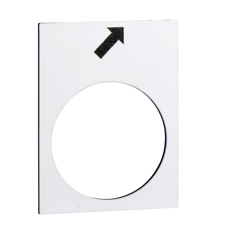 Schneider Electric - Bezeichnungsschild für Befehlsgeräte Symbolschild ZB2BY4963 sw − 10 Stück