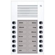 TCS Tür Control - Türstation für Türkommunikation Audioaußenstation 2-reihig PES14-WS/04 14 Tasten AP weiß