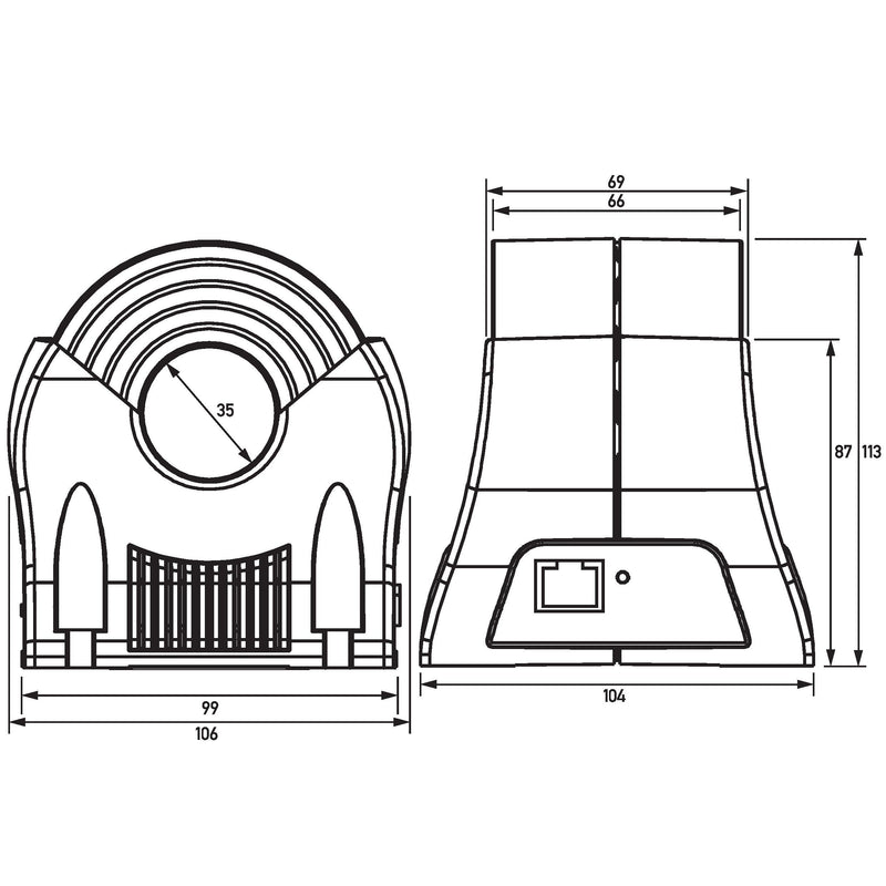 Doepke - Differenzstrom-Überwachungsgerät mit Wandler Differenzstrommonitor DCTRB-XHz035-PoE