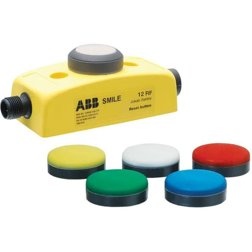 ABB Stotz S&J - Drucktaster, Komplettgerät Resetschalter Smile 12 RF M12-5 1x blaue LED