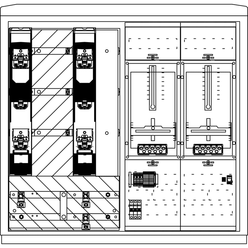 Elsta Mosdorfer - Zähler-Komplettschrank Wandlerschrank Freiluft WS822L.S1.N1101 WS A850-2 S1 L 250A
