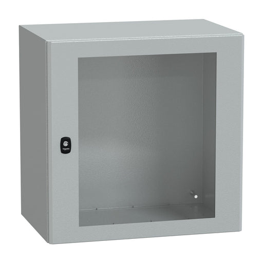 Schneider Electric - Gehäuse/Schaltschrank (leer) Wandschrank RAL 7035 NSYS3D6640T 600x600x400 Sichttür