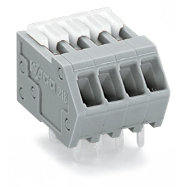 WAGO - Leiterplattenklemme 218-508 0,5mm²,grau − 55 Stück