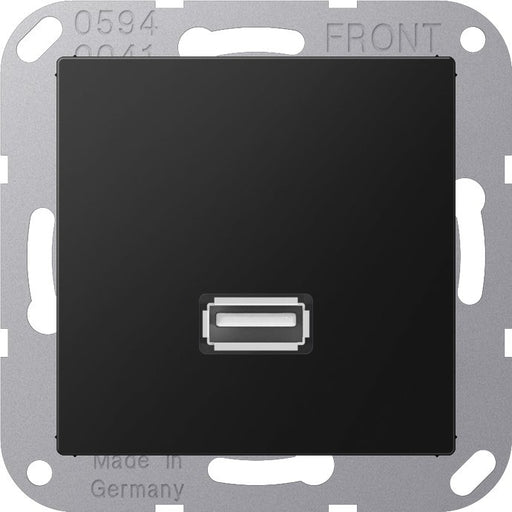 Jung - Multifunktions-Anschlussdose Multimedia-Anschlusssystem MA A 1122 SWM graphitschwarz matt