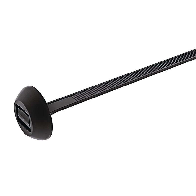 HellermannTyton - Kabelbinder Befestigungsbinder BHT375MPA66HS BK 250 375x4,6mm, Einlochm. − 250 Stück