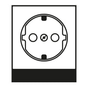 Jung - Abdeckung/Bedienelement für Installationsschalterprogramme Abdeckung A 1520 KIPL CH f.SCHUKO Steckdosen