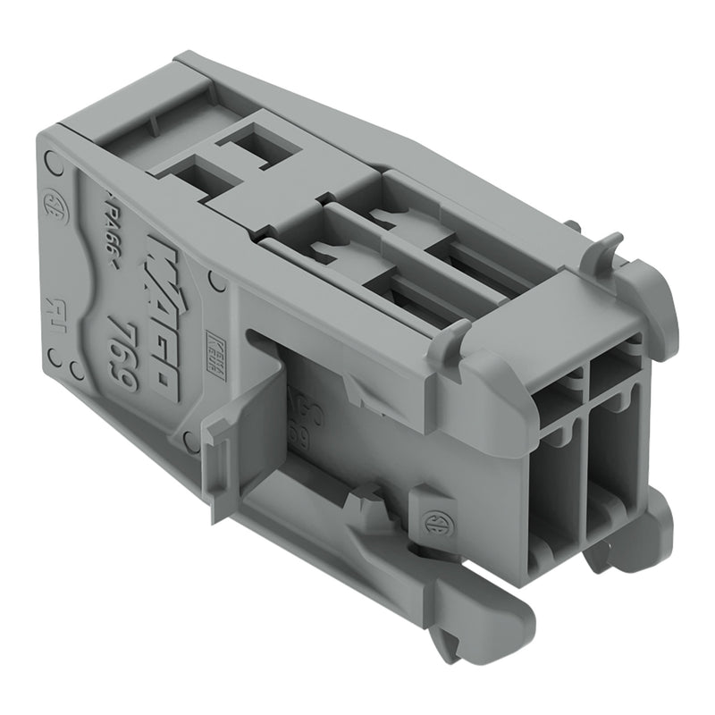 WAGO - Ein- und mehrpolige Klemmenleiste 1-Leiter-Stiftleiste 769-615/005-000 CAGECLAMP,4mm²,gr − 10 Stück