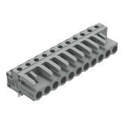 WAGO - Leiterplattensteckverbinder THT-Federleiste abgewink. 232-241 Rastermaß 5mm,grau − 25 Stück