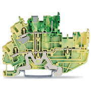 WAGO - Schutzleiter-Reihenklemme 2Leiter/2PinDoppelstockkl. 2022-2207/999-953 2,5mm²,grün-gelb − 50 Stück