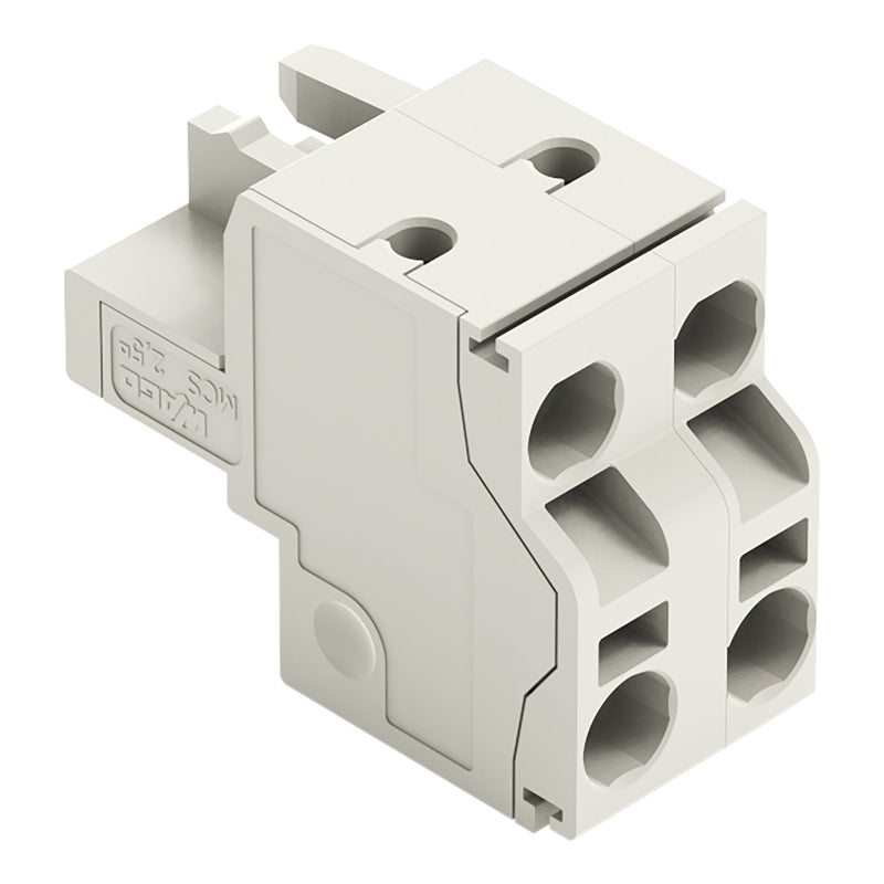 WAGO - Kabelsteckverbinder für Leiterplattensteckverbinder 2-Leiter-Federleiste 721-2202/026-000 CAGECLAMP,2,5mm²,lgr − 100 Stück