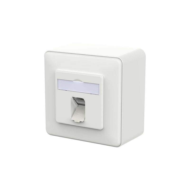 Metz Connect - Kommunikationsanschlussdose Kupfer RJ45 Anschlussdose LSA++ 130E370027-I verkehrsweiß − 10 Stück