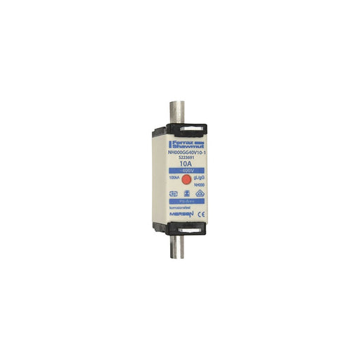 Mersen - Messersicherung Sicherungseinsatz NH gG NH000GG40V10-1 Gr.000 10A SGL KM − 3 Stück