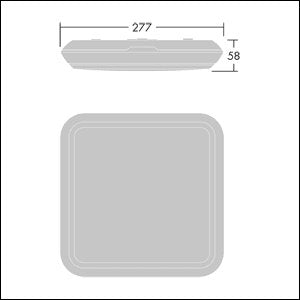 Thorn - Decken-/Wandleuchte LED-Wandleuchte KAT SQ 2000-830 HFE3 3000K