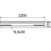 OBO Bettermann - Zubehör/Ersatzteile für regenerative Energieerzeugung Windschutzblech WSB 2200 DD 44x372x2200 − 4 Stück
