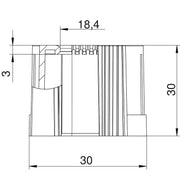 OBO Bettermann - Endtülle für Installationsrohre Rohrendtülle 129 TB M25 teilbar, metrisch