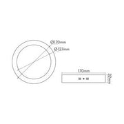 Nobile - Decken-/Wandleuchte LED-Aufbau-Panel 1561281011 840, dim