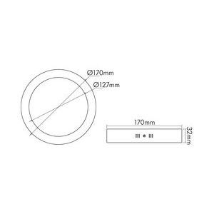 Nobile - Decken-/Wandleuchte LED-Aufbau-Panel 1561281011 840, dim