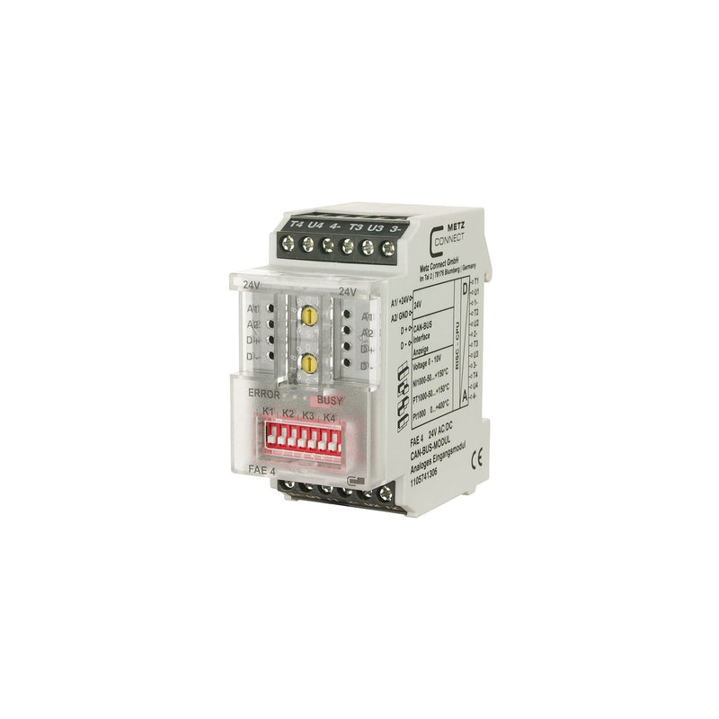 Metz Connect - Bussystem-Analogeingang Eingangsmodul FAE 4, 24VAC/DC