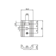 Brumberg Leuchten - Mechanisches Zubehör/Ersatzteile für Leuchten Seilabhängung 88488700 mit Schnellspanner