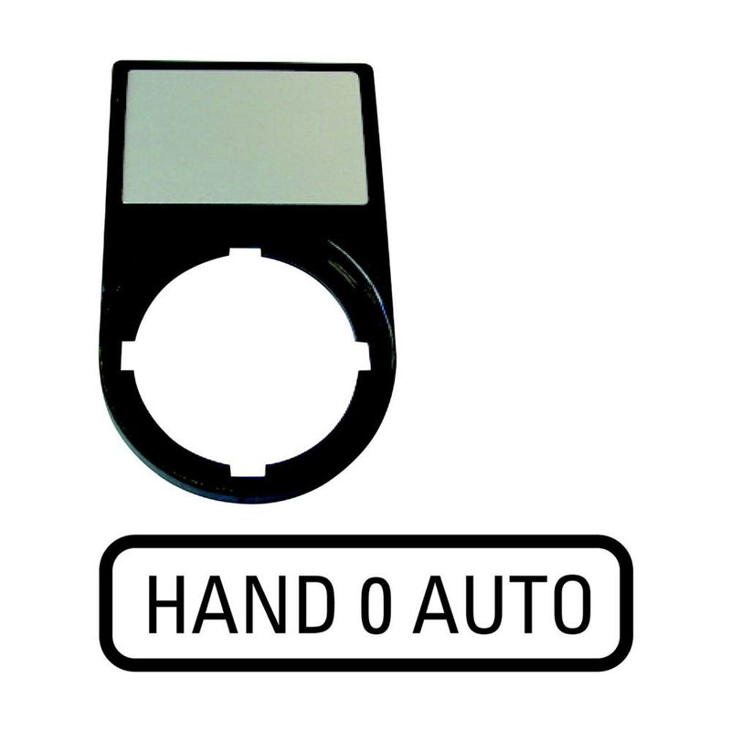 Eaton - Schildträger für Befehlsgeräte Tastenzusatzschildträger M22S-ST-D12 HAND 0 AUTO