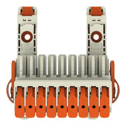 WAGO GmbH & Co. KG - Ein- und mehrpolige Klemmenleiste 1-Leiter-Federleiste 8311109038000300000 PushinCAGECLAMP,lgr − 6 Stück