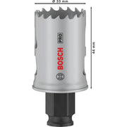 Bosch - Lochsäge PRO Multi Material PC Plus 2608594377 Lochsäge, 33 mm